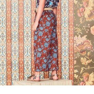 Janie and Jack Paisley Floral Wide Leg Pants